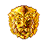 golden lion head